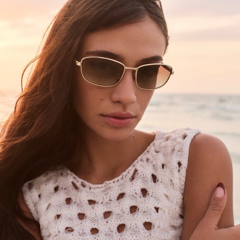 NIB QUAY AUSTRALIA TEXT ME SUNGLASSES IN SEPIA